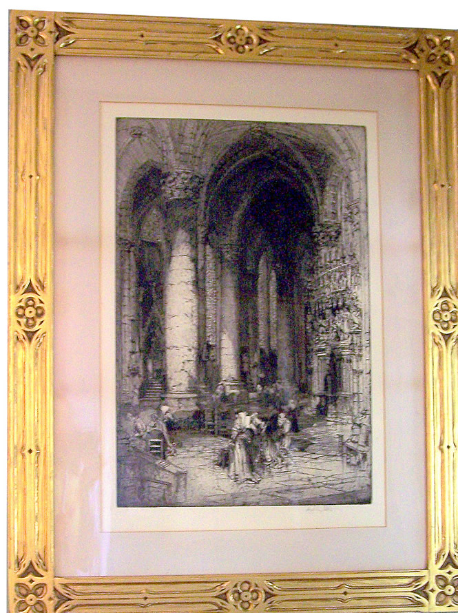 English engraving by Hedley Fitton 