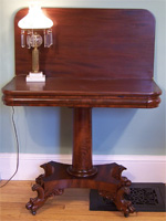 1820-1830 American Empire Gaming Table